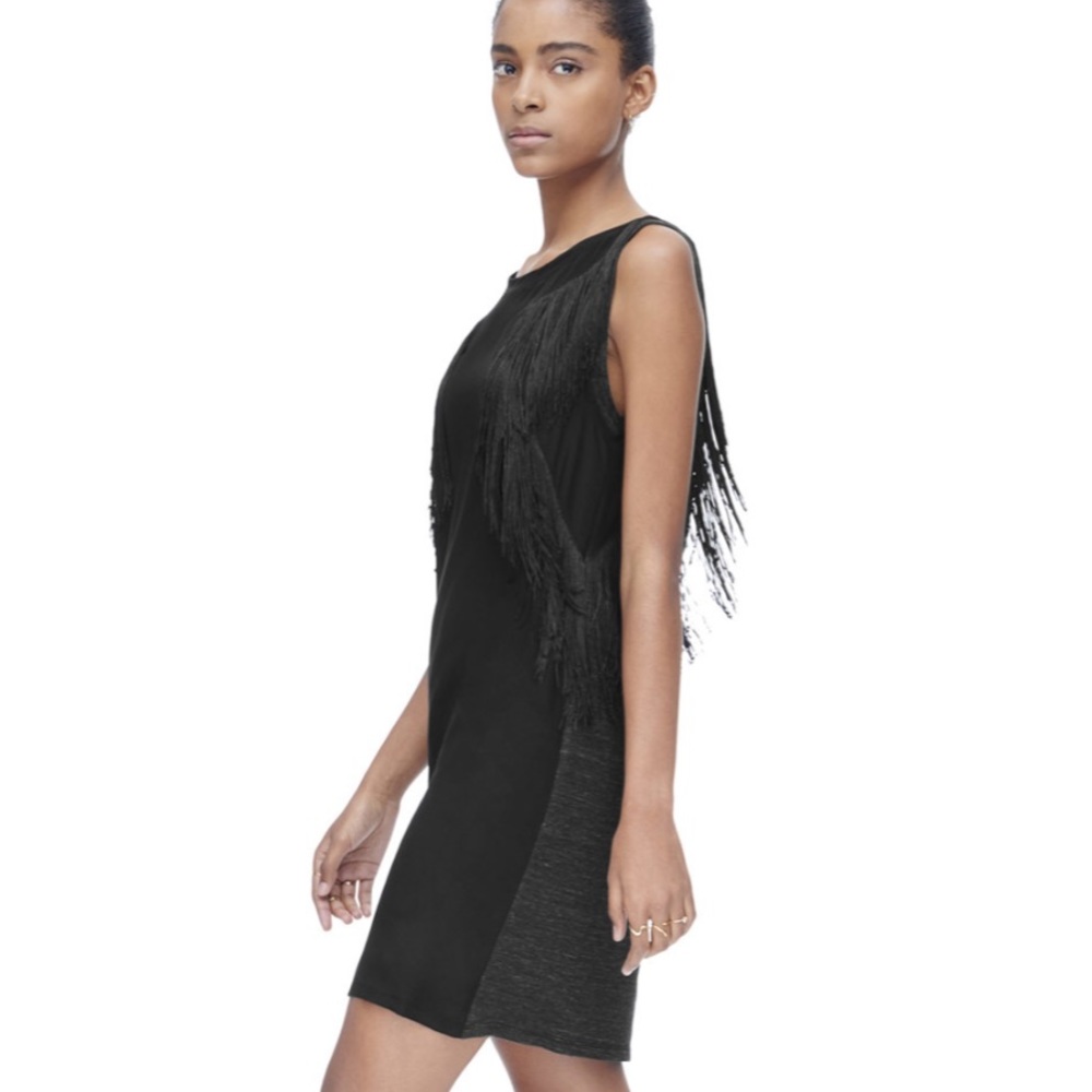Rebecca Taylor Fringe Dress XS NWT Jersey Dress